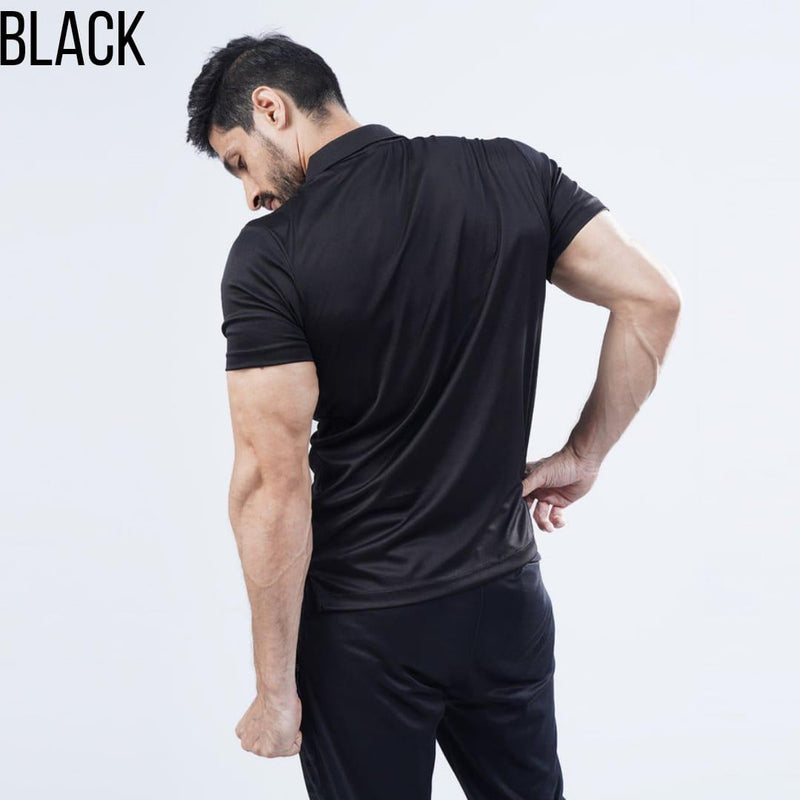 Alesma Branded Black polo t shirts