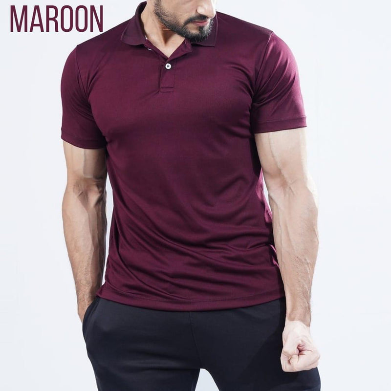 Alesma Branded Mehroon Polo Shirts